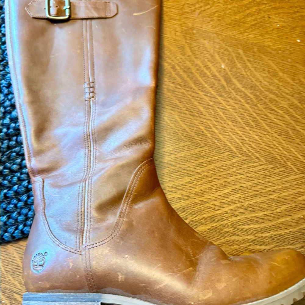 Timberland Chestnut Leather Tall Boots